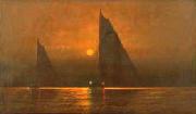 C.S. Dorion sailing at dusk unknow artist